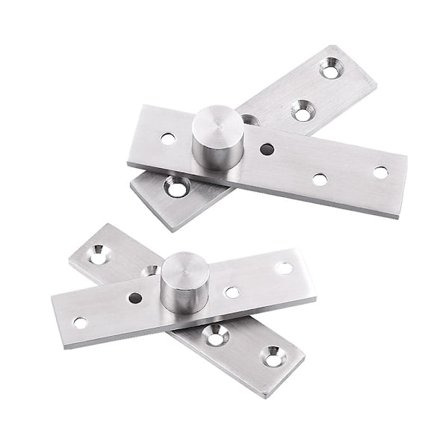 4 stk 73 mm senterpinne i rustfritt stål eksentrisk aksel usynlig skjult dreiehengsel for dør