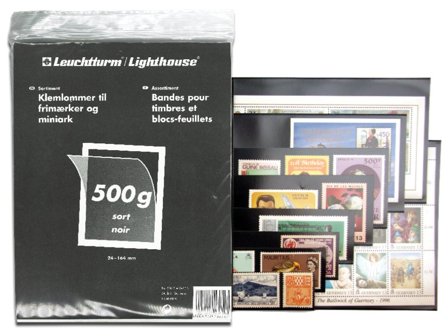 Leuchtturm Klemlommer - Sorte - 500 gr.- Højde 24-164 mm.