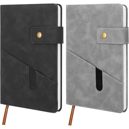 2-pack A5 Anteckningsbok, 21x14,8 cm Hårdpärm, 200 Sidor Linjerad Journal Tjockt Anteckningsblock
