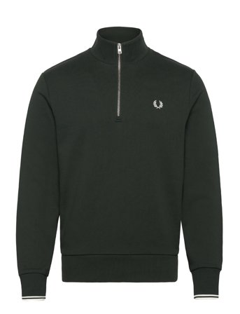 Half Zip Sweatshirt Green Fred Perry