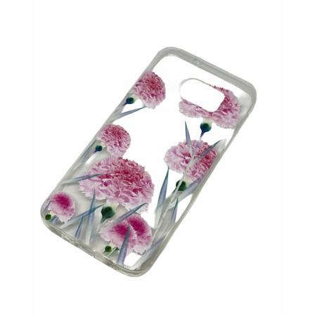 Mobilskal Samsung galaxy S7- nejlika Transparent