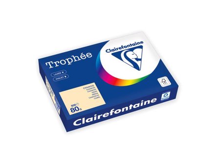 Clairefontaine Koperingsapper A4 80g ohålat vanilj 500/fp - Lyreco - Kontorspapper - Specialpapper - Färgat - A4