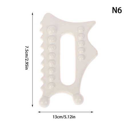 Keramisk skrapbräda skrapplatta Facial Gua Sha Tool