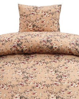 Sengetøj Joline blomstret 2-delt Fersken