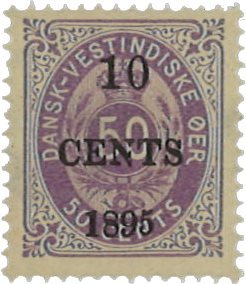 Dansk Vestindien 1895 - AFA 15 - Ubrugt