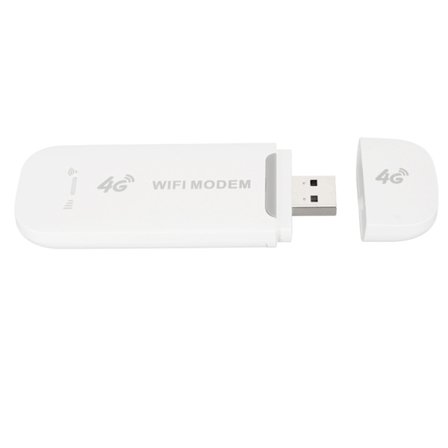 LTE 4G USB MODEM WiFi HotSpot Bærbar Rejse Mobil Trådløst Netværk Mini Router Micro SIM-kortslot Hvid