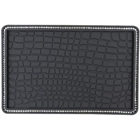 Instrumentbräda Anti-Slip-matta, bilförvaringsmatta Sticky Grip-matta Universal Center Console Anti-Slip Sticky Grip-matta, 20 cm x 13 cm med borr