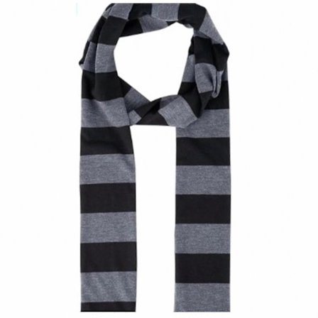 Høststripet langt skjerf for kvinner, avslappet tynt halsplagg, stilig halsvarmer, moteriktig voksen skjerf