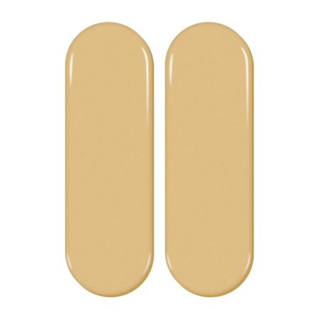 2stk Oppbevaringsboks Jernkasse GUL