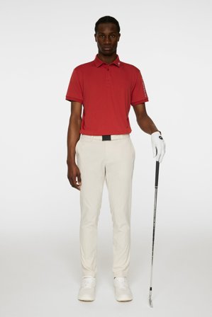 J.Lindeberg - Tour Tech Slim Fit Polo - Golf - Red - Men - L
