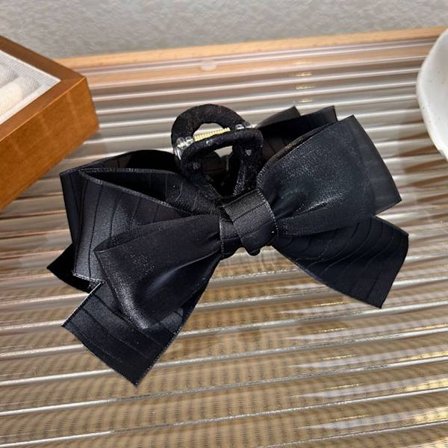 Hårklämma Bow Grab Clip SVART