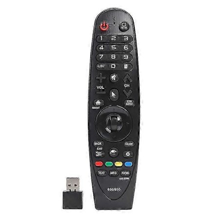 Universell Ersättningsfjärrkontroll för Smart TV med USB-mottagare Kompatibel -för LG- Magic Remote AN-MR600 AN-MR650 42LF652v