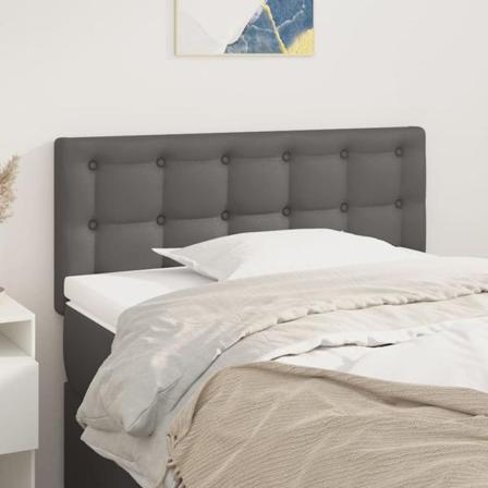 Vidaxl Huvudgavel Grå 100x5x78/88 Cmkonstläder Grå