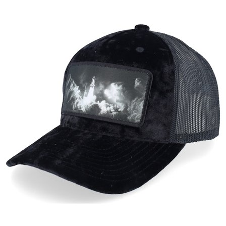 Calza Pennello - Black trucker Czapka Z Daszkiem - Space Shuttle Launch Velvet Black Trucker @ Hatstore