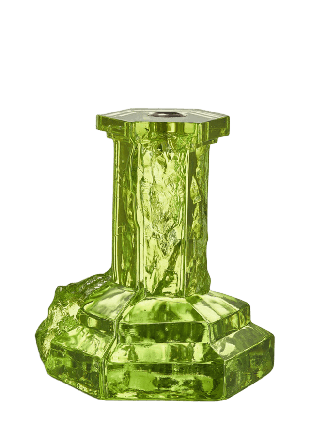 Kosta Boda Ljusstake Rocky Baroque Dekoration Grön H: 17.5cm