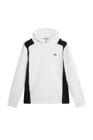 J.Lindeberg - Golf - Lukas Quarter Zip Hood - White - Man - L