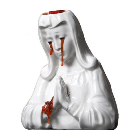 Gråtande Syster Maria Ljusstake, Harts Ljusstake Hantverk Ornament (FMY)