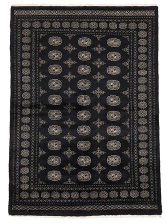 Pakistan Bokhara 3Ply Matta Orientalisk Svart/Brun (Ull, Pakistan)