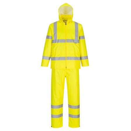 PORTWEST Regnställ H448 varsel gul kl3 L - Lyreco - Arbetskläder - Varselkläder - Varselregnkläder