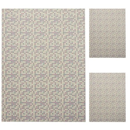 3 st Miniatyr Golvdekal Dockhus Dekorativt Golvpapper Klistermärke Självhäftande Golv