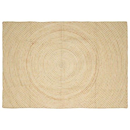 Matta Naturlig och vit 240 x 340 cm Jute