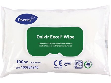 Oxivir Ytdesinfektion DI Wipe FLW 100/fp - Lyreco - Städ och hygien - Desinfektionsmedel - Desinfektionsservetter