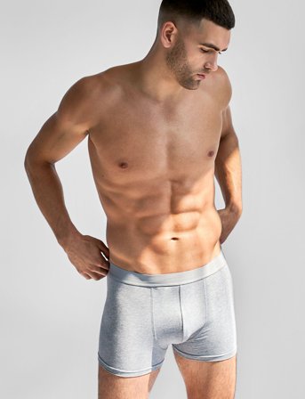 Bread & Boxers 3-Pack Boxer Brief - Grey - L