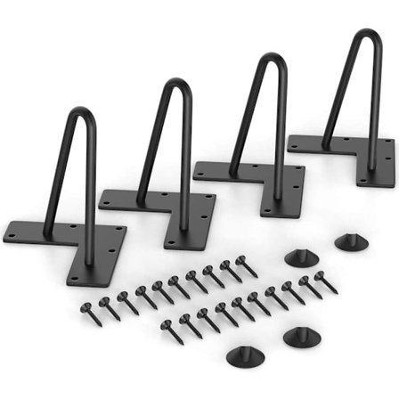 Metallbordben, Hårnålsben, Diameter 10mm Möbelben för