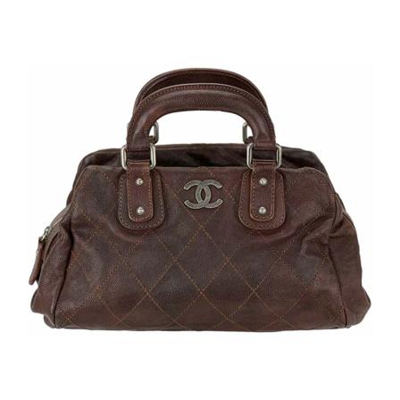 Chanel Vintage Pre-owned Handbags Brun, Dame Vintage Tasker, Størrelse: ONE Size