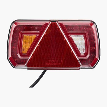 Baklykta LED 252 x 133 mm med reflex vänster