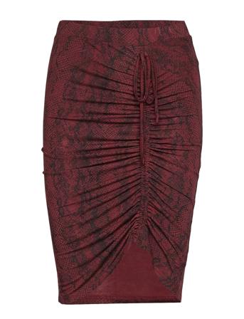 Skirt Knälång Kjol Röd Rosemunde