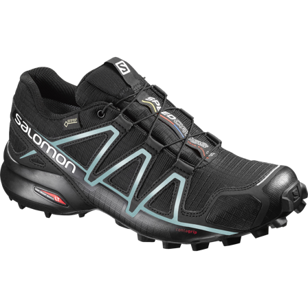 Salomon - Chaussures de trail running pour femme Speedcross 4 GTX W - Black / Black - 38⅔