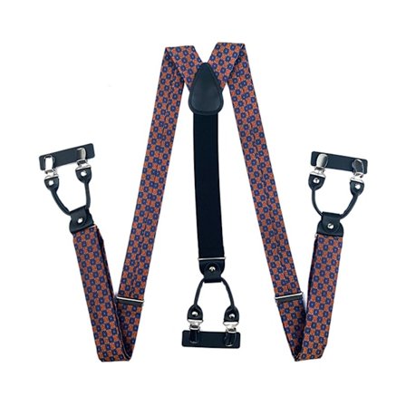 Herrhängslen Byxhängslen Tillbehör 3,5 cm Bred Y Rygg 6 Clips Bröllopsfest Event