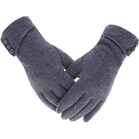 Grå Woogwin Dame Vinter Varme Handsker Touch Screen Pho