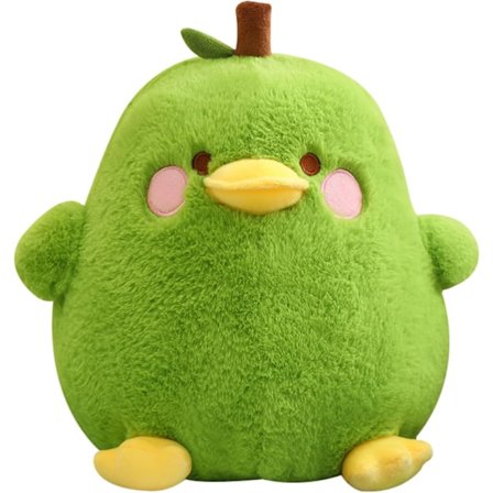 Vihreä söpö hedelmäpäärynä Ankka Pehmolelu Ankka Täytetty Eläinlelu f
