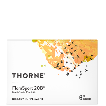 Thorne Research Inc. FloraSport 20B Mjölksyrabakterier 30 kapslar