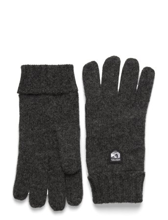 Hestra Basic Wool Glove Charcoal Grå