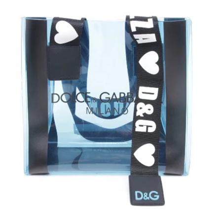 Dolce & Gabbana Pre-owned Pre-owned Canvas axelremsvskor blå, Dam Vintage Väskor, Dam, Storlek: ONE SIZE