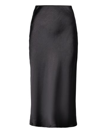 Vidinna Hw Skirt /3 Skirts Satin Skirts Svart Vila*Betinget Tilbud