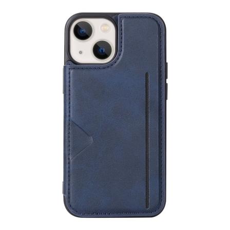 Glatt deksel med kortrom - iPhone 14 Plus Mörkblå