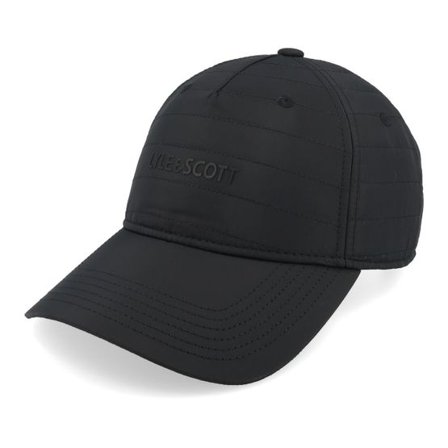 Lyle & Scott - Svart adjustable Keps - Wadded Cap Jet Black Adjustable @ Hatstore