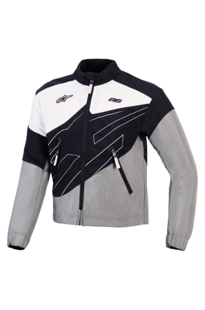 Alpinestars Stella Moshell Women's MC Jacket Black/Fur Grey/Off white/pink L