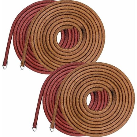 Symaskinremmer 4 stk. Holdbare drivremmer i kuskinn for vintage pedaldrevne symaskiner Ø5mm 1,83 meter