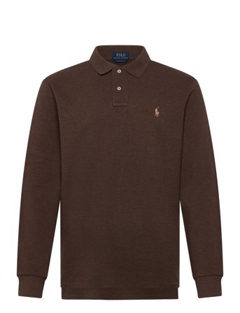 Polo Ralph Lauren Custom Slim Fit Mesh Polo Shirt - Brown - S