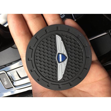 Genesis Bilkopphållare 2 st, Biltillbehör 2,75 tum, Halkskyddande Insats, Passar de flesta bilinteriörer, Biltillbehör