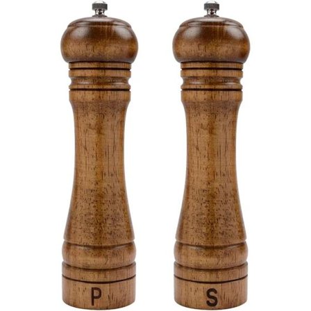 Trä Salt- och Pepparkvarn med Keramisk Kärna - 8 Armband