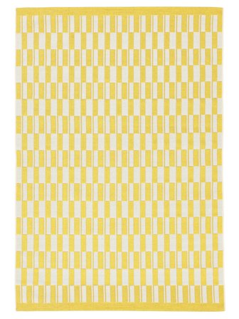 Pino Sisä-/Ulkomatto Pestävä 160X230 Keltainen/Valkoinen Matot