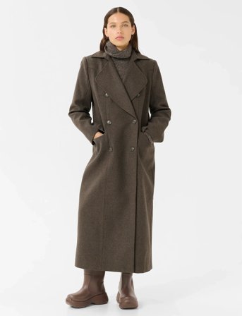 Gestuz Gzzinka Long Coat - Khaki green - 42