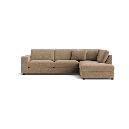 Oasis Ecksofa, rechts in Anthology Dunkelbeige, modernes Design, bequeme Polsterung für hohen Sitzkomfort, Höhe 79cm, stilvolles Ecksofa.