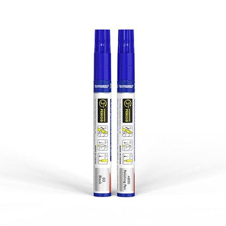 2st Bilfärg Fix Penna Auto Paint Repair Pensel SVART